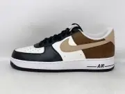 Nike Air Force 1 'Mocha Brown' Black Sneakers, Size 6 / 7.5W BNIB FB3355-200