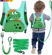 3 in 1 Toddler Harness Leash + 8.2Ft anti Lost Wrist Link, Cute Dinosaur Kids Sa