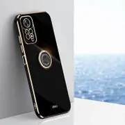 For Xiaomi Redmi Note 11 Pro 4G/5G Foreign XINLI Straight Edge 6D Electroplate TPU Phone Case with Ring Holder