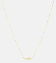 [Bottega Veneta] Bottega Veneta Knot 18kt gold-plated sterling silver necklace One Size gold