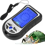 Electronic Altimeter, Multifunction Handheld Barometer, Temperature Display, Portable Tool with Backlight, Weather Forecast Devices for Outdoor Sports, Time Clock Di