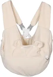 Pet Backpack Dog Chest Carrier Pets Chest Bag Backpack Carrier for Puppy Universal Pet Bag Travel Bag Dog Puppy Carrying Backpack Small Animal Carrier Bag Cat Backpack Beige Cotton