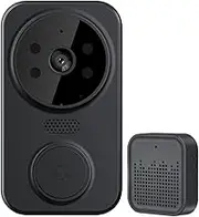 WiFi Smart Video Doorbell Camera Night Vision Wireless Visual Intercom Doorbell Intelligent Doorbell Indoor Outdoor Surveillance(V9.0 with BT)