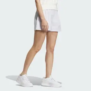 【adidas 愛迪達】短褲 女款 運動褲 TECH WV SHORTS 白 IM8828