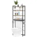 4-Tier Over Toilet Storage Shelf Bathroom Organizer Rack Laundry Shelf Walnut