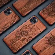 Case For iPhone 16 15 14 13 12 11 Pro Max Mini 7 8 Plus XR Wood Shockproof Cover
