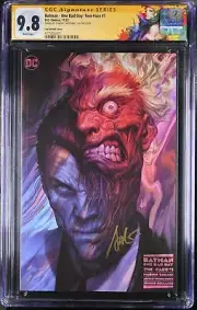 CGC BATMAN ONE BAD DAY TWO-FACE #1 1:25 LAU VARIANT (9.8) SIGNATURE SERIES - SI