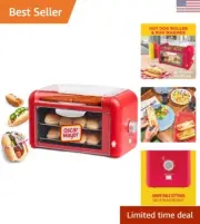 Oscar Mayer Extra Large 8 Hot Dog Roller & Bun Toaster Oven, Stainless Steel ...