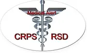 CRPS RSD Medical Alert See Wallet Card Oval Ca Euro Oval Car Bumper Magnet