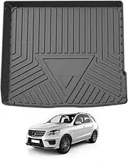 AUSGO 3D Cargo Mat Compatible with Mercedes-Benz GLE-Class W166 2015-2019, All-Weather Heavy Duty Boot Liner Luggage Tray Trunk Mat