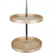 Hardware Resources BLSR228-SET Banded 28"W Wood Two Tier Lazy - Wood