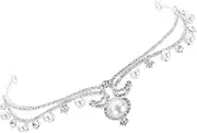 [SAFIGLE] Rhinestone Pearl Tiara Crown for Women Elegant Wedding Headpiece for Brides Beautiful Hair Accessory for Birthdays and Special Occasions Detailed Workmanship Design
