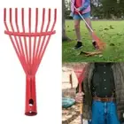 Carbon Steel Rake Leaf Rake Fallen Leaves Rake Metal Rake Farm Equipment Tools