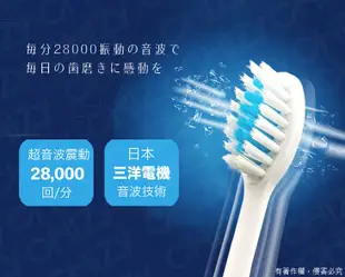 日本PRO SONIC ACE 超音波電動牙刷(贈替換刷頭x4+刷頭蓋x1) (4.3折)