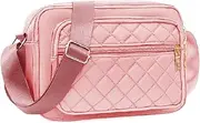 [Generic] Nylon Crossbody Bags for Women Trendy Quilted Cross Body Purse Crossbody Purses Fashion Ladies Messenger Shoulder Bag