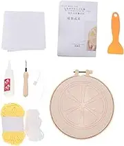 DOITOOL Punch Needle Embroidery Kit DIY Coaster Making Set Cup Pad Punch Needle