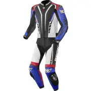 XR-Ace Black White Red Blue Two Piece Motorcycle Suit