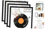 12.5x12.5 Record Frame, Vinyl Frames for 12inch Album Cover, Wall Display for