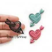 LOVE ARROW Polymer Clay Cutter | Valentine Shape Cutter | Unique clay cutter |