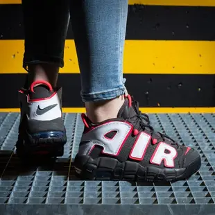 【NIKE AIR MORE UPTEMPO GS】黑白紅 大AIR 氣墊 女鞋 DH9719-200