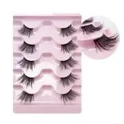Nevenka Half Lashes Natural Looking Cat Eye Fluffy 3D Curly False Eyelashes-35
