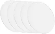 WOFASHPURET 5pcs Silicone Eyelash Holders for Extensions Transparent Lash Extension Tools Easy Replacement Pads for False Lashes Practical Eyelash Palette for Beauty Applications