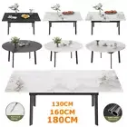 Flexible Extendable Dining Tables Sintered Stone Top w/ High Strength Metal Legs