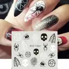Mummy Ghost DIY Nail Stickers Spiders Web Nail Art Decoration Women Beauty