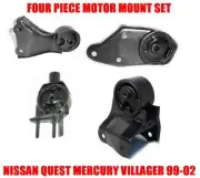 Fits:1999-2002 NISSAN QUEST MERCURY VILLAGER 3.3L MOTOR & TRANS MOUNT 4PCS (for: Nissan)