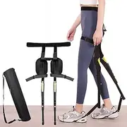 Wearable Invisible Chair for Legs, Adjustable Height Chairless Seat, Lightweight Exoskeleton Folding Stool, Portable Ergonomic Support, 220lb Load for Outdoor, Travel, Camping