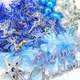 摩達客 聖誕裝飾配件包組合~藍銀色系 (3尺(90cm)樹適用)(不含聖誕樹)(不含燈)