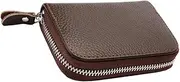 [WOFASHPURET] Credit Card Holder Id Card Bag Slim Wallet for Men and Women Cowhide Material Credit Card Protector Business Card Storage Bag Outdoor Use
