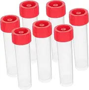 CLISPEED 30 Pcs Plastic Vial Reagent Vials with Caps Specimen Vials Capped Reagent Vials Liquid Bottle Supplies Working Pads Fixed Pads Working Pads Mini Bottle Sealed Bottle Transparent