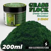 GSW Grass Flock - Deep Green Meadow 2-3mm (200ml high electrostatic flock)