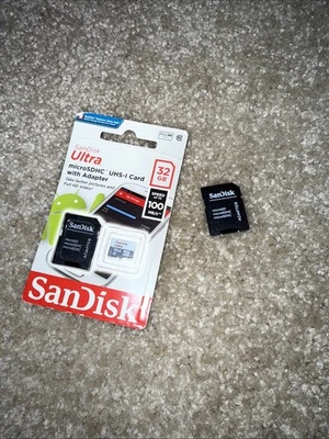 SanDisk Ultra 32GB microSDHC UHS-I Card with Adapter - Full HD Video