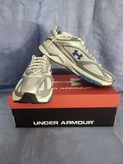 Under Armour HOVR Apparition RTRFTR TC Mens 10.5 Womens 12Silver/Ivory/Blue/Gray