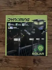 Dynaming 6 Pack Solar Post Cap Lights, Outdoor Decorative, 3000K LED WARM WHITE