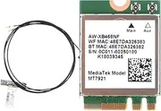 Aswalling MT7921 WIFI6 2.4G 5G Gigabit Network Card Network Card with Built-in Antenna Desktop Computer Laptop Built-in Wireless
