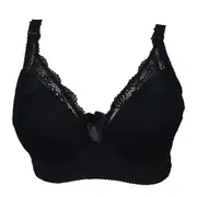 Fake Breast Bra Pocket Bra Silicone Breast Forms Crossdressers Cosplay Prop 95D(Pink) Black