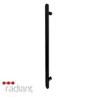 Radiant FVTR-930 Vertical Heated Towel Rail-40x930 mm-Matte Black
