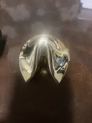 Pair Of Silver And Gold Tone Fortune Cookie Trinket Boxes
