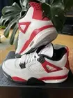 Air Jordan 4 Retro “Red Cement” White Black - Men’s Size 9.5