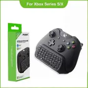 Keyboard for Xbox Series X/s One/s/ Controller Gamepad, 2.4Ghz Mini Qwerty Keyboard Gaming Chatpad with Audio/headset Jack BLACK