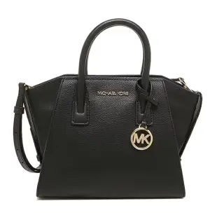 MICHAEL KORS 素面防刮皮革兩用包/蝙蝠包 黑