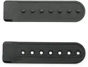 NX Garden Snapback Strap 12 Pairs Black Plastic Snapback Hat Cap Snap Buckle Repair Strap with 7 Holes