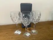 Rare Waterford Crystal Merrion Wine Glass 7.75” Set Of 4 Made In Ireland
