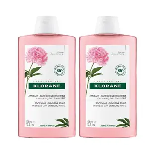 蔻蘿蘭 Klorane 芍藥舒敏洗髮精 400ml(雙入組)