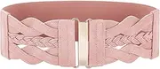 [GRACE KARIN] Women's Elastic Vintage Belt Stretchy Retro Wide Waist Cinch Belt