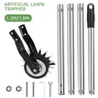 Wheel Rotary Edger Manual Lawn Edger with 3/4 Sections Stainless Steel HutQk .q