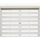 Tonature Zebra Blind 34x72 Cream Dual Fabric Room Darkening Home Decor Bedroom
